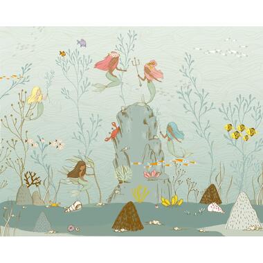 Komar fotobehangpapier - Mermaids - blauw - 350 x 280 cm - 610856 product