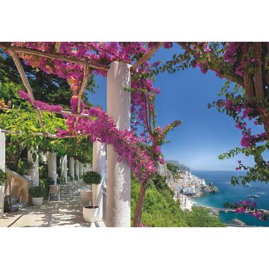 Komar fotobehang - Amalfi - blauw, groen en roze - 368 x 254 cm product