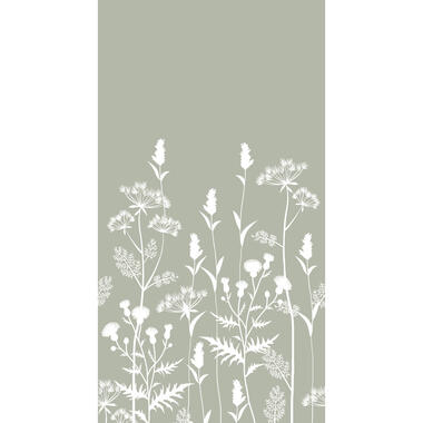 ESTAhome fotobehang - veldbloemen - vergrijsd mintgroen - 150 x 279 cm product