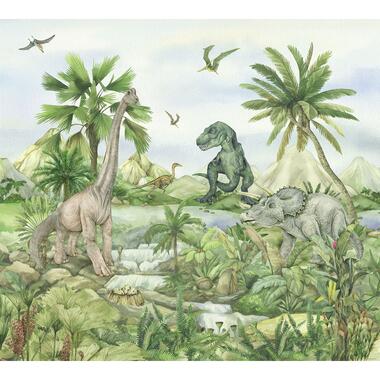 Sanders & Sanders fotobehangpapier - dinosaurussen - groen - 3 x 2,7 m product