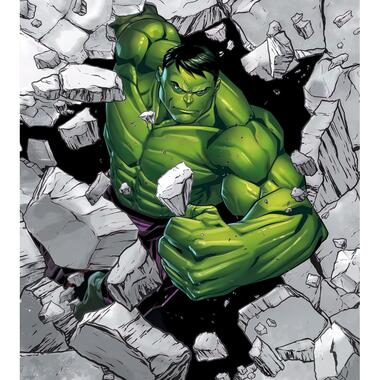 Komar fotobehang - The Avengers Hulk - groen en grijs - 250 x 280 cm product