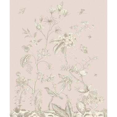 Sanders & Sanders fotobehang - bloemmotief - beige - 1,5 x 2,7 m product