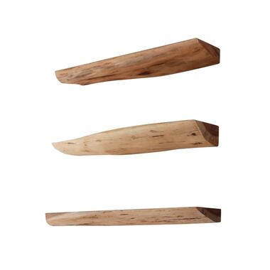 Fraaai - Woody wandplank set van drie product