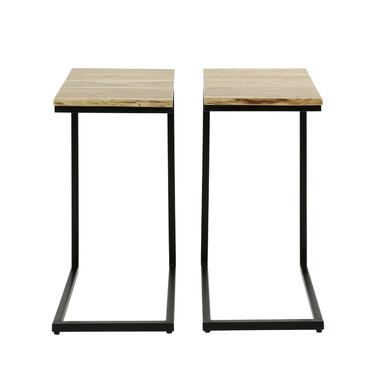 Tom table d'appoint / table de lit en bois d'acacia, - Métal - Marron product