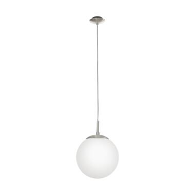 EGLO Rondo - Hanglamp - 1 Lichts - Ø200mm. -Nikkel-Mat - Wit product