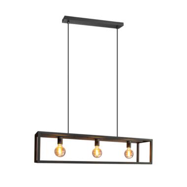 EGLO Eldrick Hanglamp - E27 - 70 cm - Zwart product