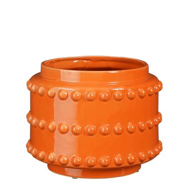 Mica Decorations Boaz Pot de Fleurs - H19 x Ø22 cm - Orange product