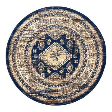 Interieur05 Interior05 tapis rond vintage Aila bleu - 120 x 120 cm product