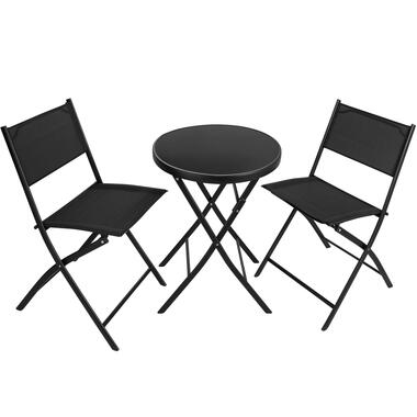 tectake - Ensemble table et chaises de jardin DUSSELDORF noir product