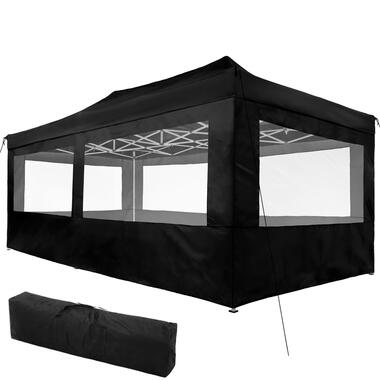 tectake - partytent 3x6 m. opvouwbaar- 4 wanden- zwart product