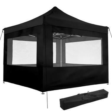 tectake - Tonnelle 3 x 3 m avec 4 rideaux- noir product