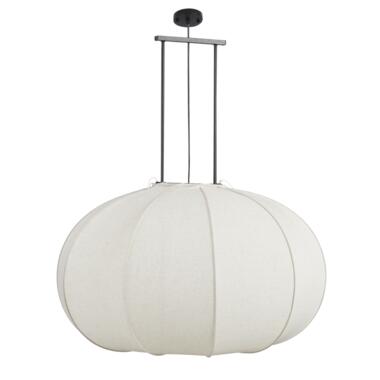 Mica Decorations Pego Hanglamp - H94 x Ø83 cm - Linnen - Off White product
