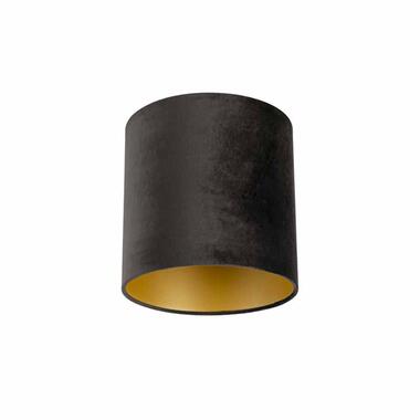 QAZQA lampkappen Cilinder Velours zwart product
