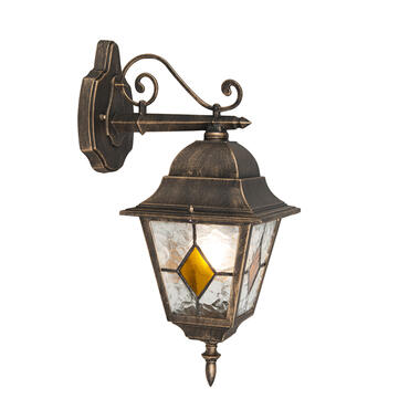 QAZQA wandlamp buiten Antigua brons E27 product