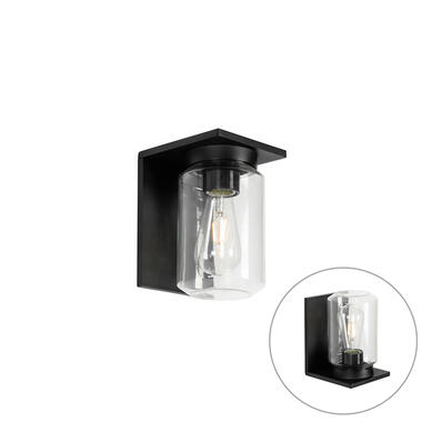 QAZQA wandlamp buiten Marshall zwart E27 product