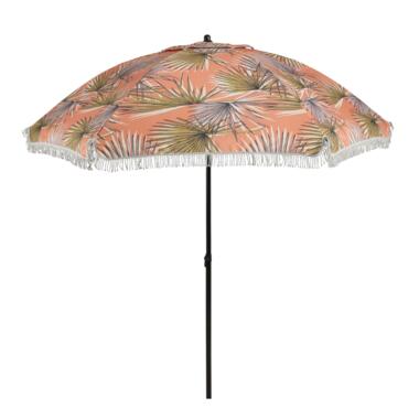 In The Mood Collection Parasol Palm Bladeren - H238 x Ø220 cm - Oranje product