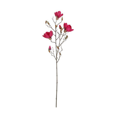 Mica Decorations Branche artificielle magnolia - H88 cm - Rose foncé product