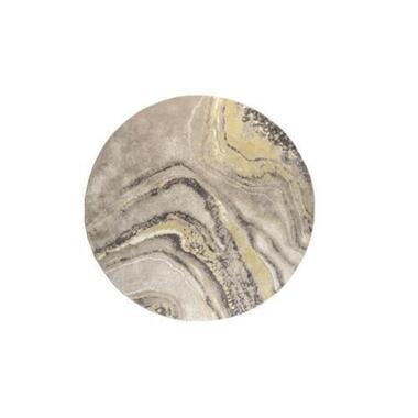 Tapis rond gris/ocre - Ø240cm - Tapis Solar - Giga Meubel product