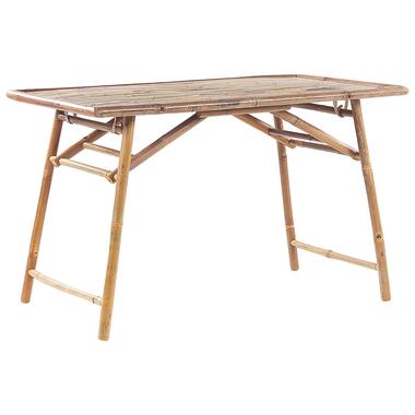 Beliani Inklapbare tafel MOLISE - Lichte houtkleur bamboehout product