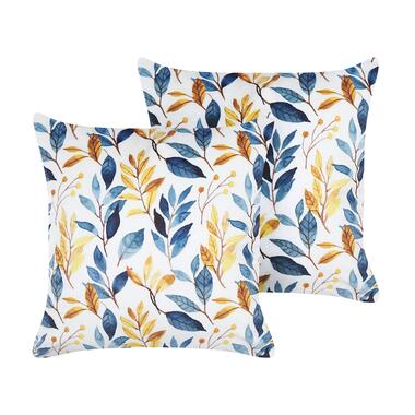 CATTLEYA - Sierkussen set van 2 - Multicolor - 45 x 45 cm - Fluweel product