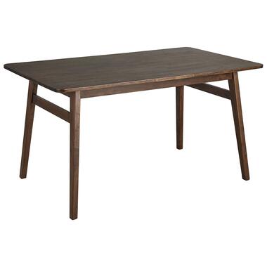 VENTERA - Eettafel - Donkere houtkleur - 140 x 85 cm - Rubberhout product