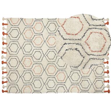 Tapis en coton beige et orange 160 x 230 cm HAJIPUR product