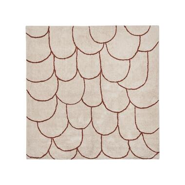 Tapis en coton beige et marron 200 x 200 cm AVDAN product