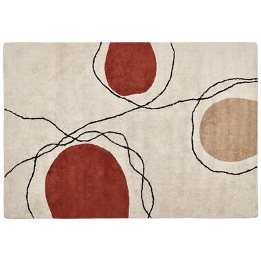 Tapis en coton beige et rouge 160 x 230 cm BOLAT product