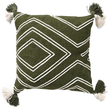 ZOE - Kussenhoes van katoen 45x45 cm Chive - groen product