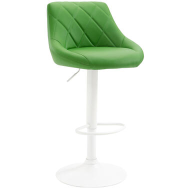 CLP Tabourets de bar Lazio Blanc Frame - Similicuir - Vert product