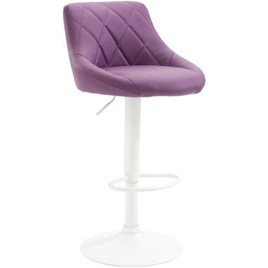 CLP Tabourets de bar Lazio Blanc Frame - Similicuir - Violet product