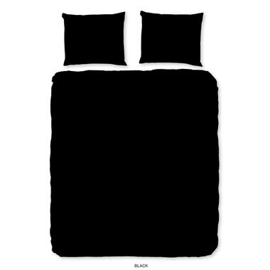 Good Morning Housse de couette "uni dessin" - Noir - (240x200/220 cm) - Coton product