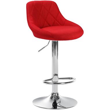 CLP Tabourets de bar Lazio Chrome Frame - Tissu - Rouge product