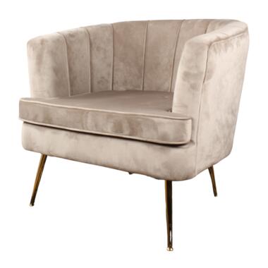 DS4U - Norah fauteuil velvet champagne/taupe product