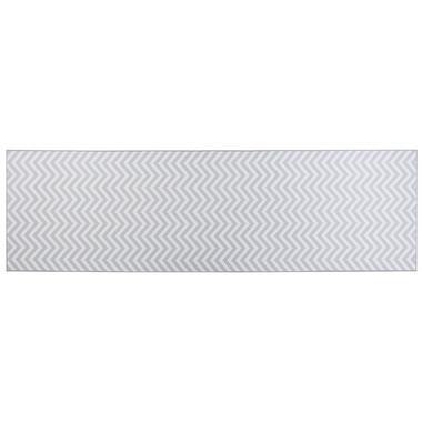 SAIKHEDA - Vloerkleed - Grijs - 60 x 200 cm - Polyester product