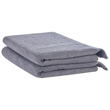 ATIU - Handdoek set van 2 - Grijs - Katoen product