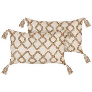 Lot de 2 coussins Beige INCANA 30 x 50 cm product