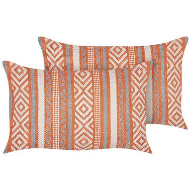 Lot de 2 coussins Coton Orange INULA 30 x 50 cm product