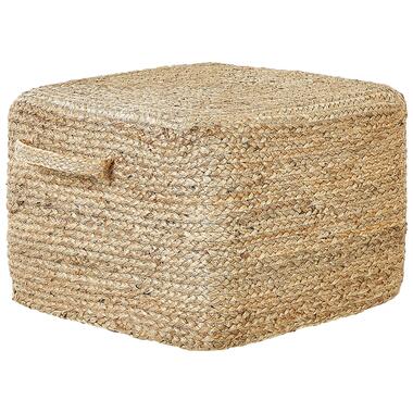 DHADAR - Poef - Natuurlijk - 45 cm - Jute product