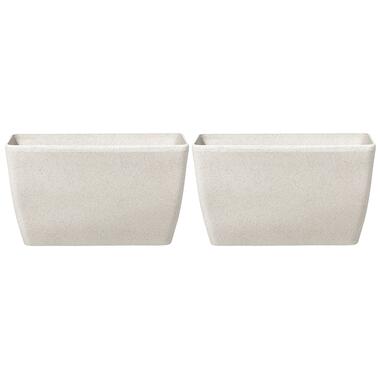 Lot de 2 pots de fleurs en pierre beige 74 x 32 x 45 cm BARIS product