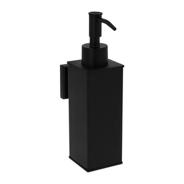 QUVIO Distributeur de savon avec fixation murale - Acier inoxydable - Noir product