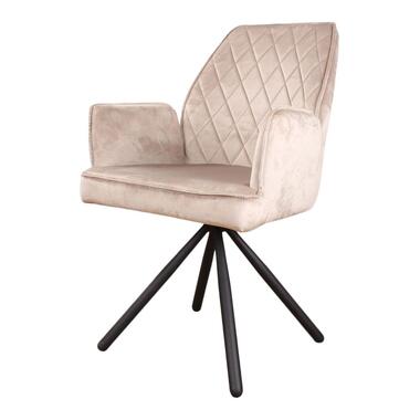 Fauteuil Lucio en velours champagne product