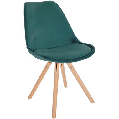 CLP chaise salle à manger Sofia Nature (rond) Frame - Velours - Vert product