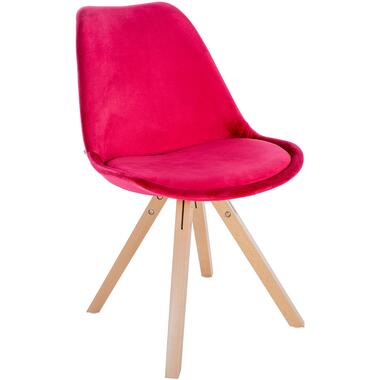 CLP chaise salle à manger Sofia Nature (carré) Frame - Velours - Rouge product