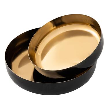 Parya Home - Bol décoratif Set of 2 - 22x18 - Gold - Metal product