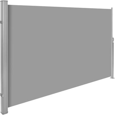 tectake - Uittrekbaar aluminium windscherm tuinscherm 160 x 300 cm grijs product