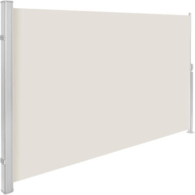 tectake - Uittrekbaar aluminium windscherm tuinscherm 160 x 300 cm beige product