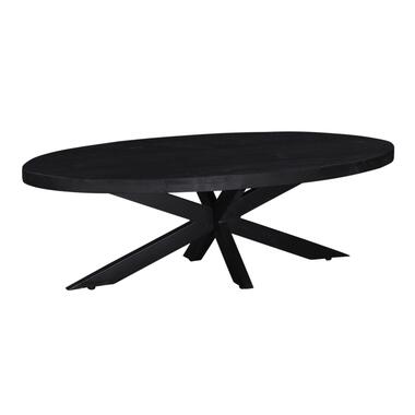 Table basse Ovale - Noir - Bois de manguier - 130cm - Table basse Mansour product