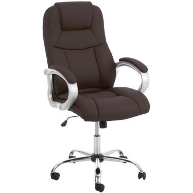 CLP Chaise de bureau Apoll XL Chrome Cadre - Similicuir - Marron product