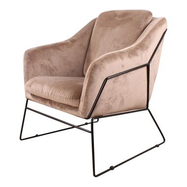 Fauteuil Antonio en velours champagne product